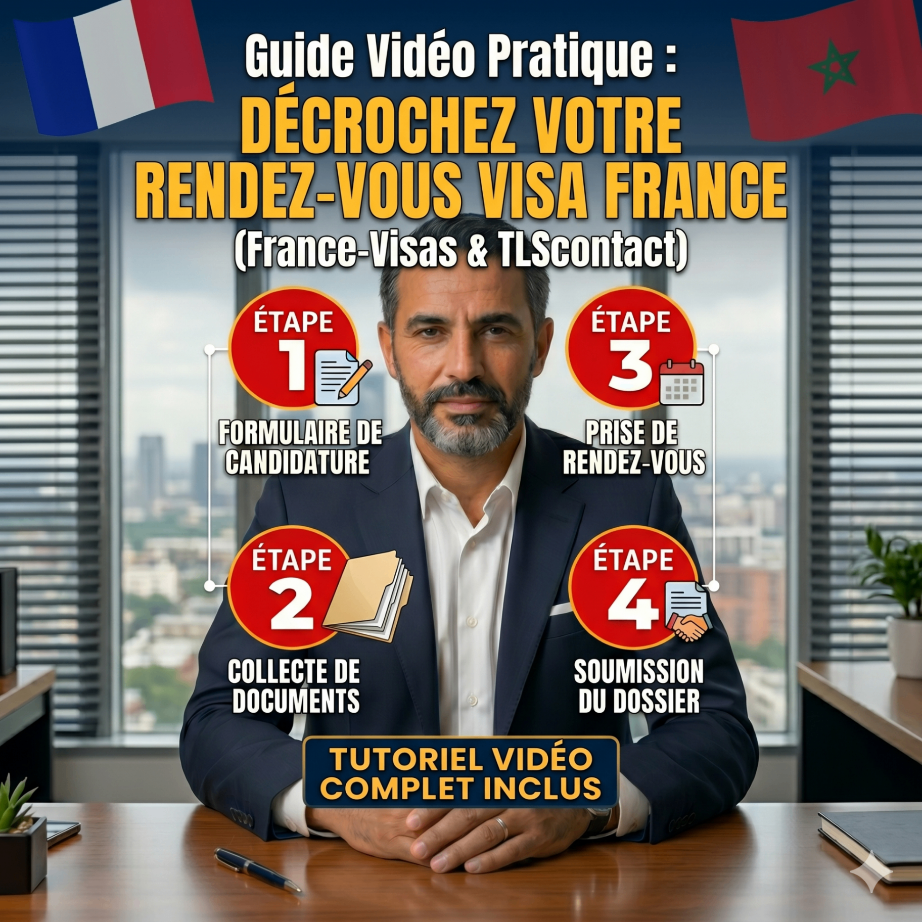 Guide Vidéo Pratique : Décrochez votre rendez-vous Visa France (France-Visas & TLScontact)